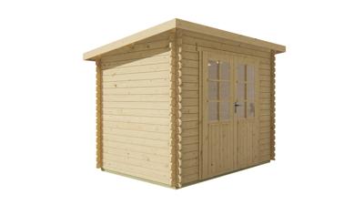 Blokhut - Tuinhuis Kris | 28 mm | vuren bruin geïmpregneerd