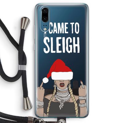 Came To Sleigh: Huawei P20 Transparant Hoesje met koord