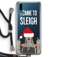Came To Sleigh: Huawei P20 Transparant Hoesje met koord