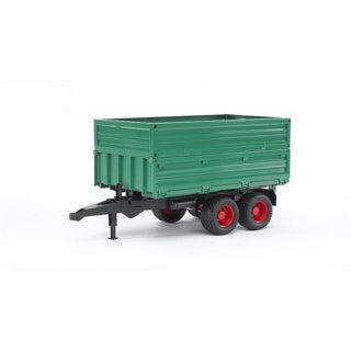 Bruder aanhanger dubbelwiels welger