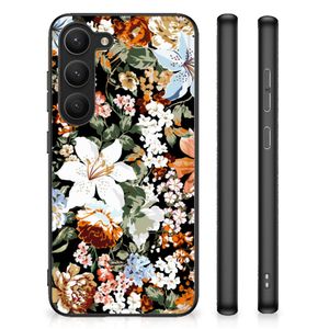 Bloemen Hoesje voor Samsung Galaxy S23 Dark Flowers