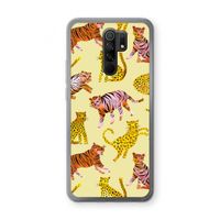 Cute Tigers and Leopards: Xiaomi Redmi 9 Transparant Hoesje