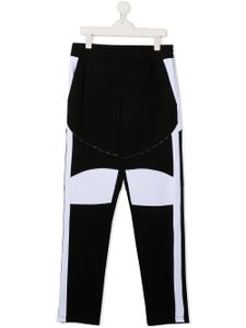 Balmain Kids pantalon de jogging colour block - Noir