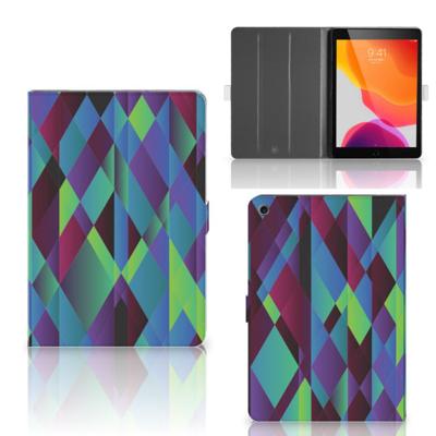 iPad 10.2 2019 | iPad 10.2 2020 | 10.2 2021 Tablet Beschermhoes Abstract Green Blue iPad 10.2 2019 | iPad 10.2 2020 | 10.2 2021 Tablet Beschermhoes Abstract Green Blue