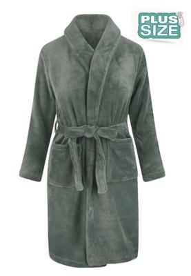 Plus size badjas unisex - olijfgroen-3Xl/4XL