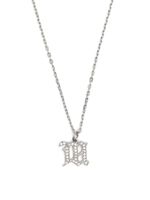 MISBHV small crystal M chain necklace - Argent