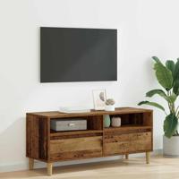 TV-kast met lade Oud Hout 100 x 34,5 x 44,5 cm Bewerkt hout