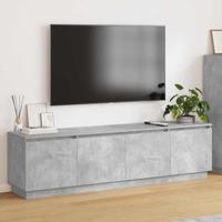 TV-kast met LED Betongrijs 180 x 38 x 49 cm Bewerkt hout
