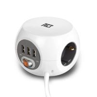 ACT AC2405 Stekkerdoos + USB-A ACT AC2405 Stekkerdoos + USB-A