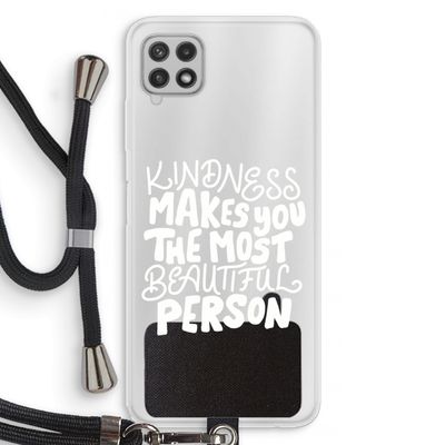 The prettiest: Samsung Galaxy A22 4G Transparant Hoesje met koord