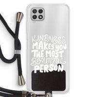 The prettiest: Samsung Galaxy A22 4G Transparant Hoesje met koord