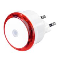 Hama led-nachtlampje basic met stekker schemersensor energiebesp. rood