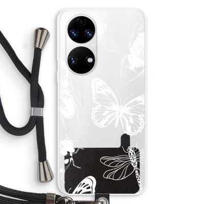 Tiny Bugs: Huawei P50 Transparant Hoesje met koord