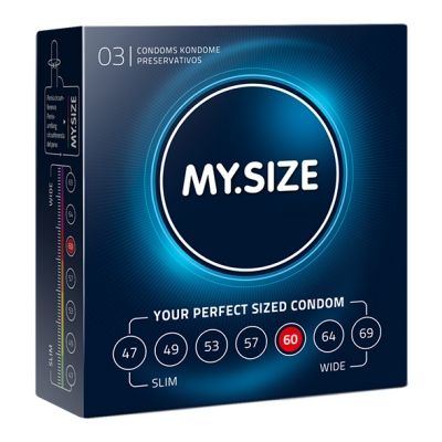 My Size - Natural Latex Condom 60 Width 3 St.