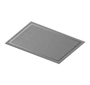 Placemat kleuren Grijze strepen