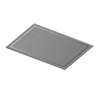 Placemat kleuren Grijze strepen