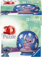 Ravensburger puzzelbal Stitch en Angel 3D 54 stukjes