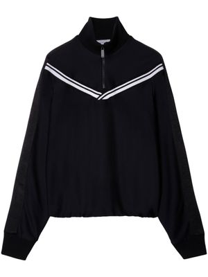 Off-White veste zippée à bandes logo - Noir