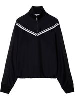 Off-White veste zippée à bandes logo - Noir