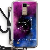 Sterrenbeeld - Donker: LG K10 (2016) Transparant Hoesje met koord