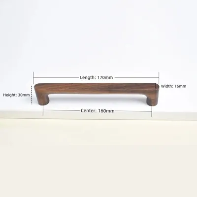 Houten Meubelknop - Beuken- of Walnoothout | Schattig Design | Inclusief Schroeven