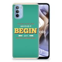 Motorola Moto G31 | G41 | Siliconen hoesje | met naam Quote Begin