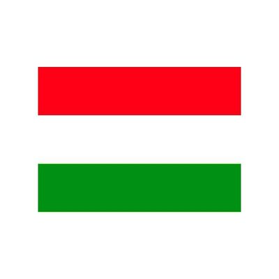 10x Vlag Hongarije stickers 10 cm