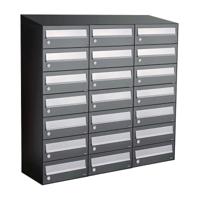 Allux Hive Set 3-Breed, 7-Hoog Met Dak Antraciet - 40030065_3x7d