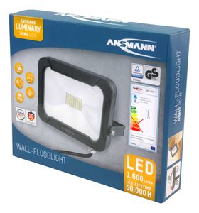 Ansmann WFL1600 1600-0281 LED-wandspot Energielabel: F (A - G) 20 W Neutraalwit