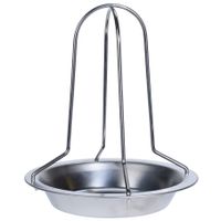 RVS kiprooster/kiphouder/kippenrooster voor de barbecue/BBQ/oven 20 cm