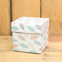 Bonbon doosjes - Chocolade doosje - Veertjes metallic - 24 stuks