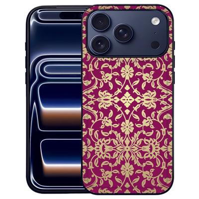 Barok Pink iPhone 17 Pro Max | Beschermhoes Met TPU Slank Design En Luxe Barokpatroon