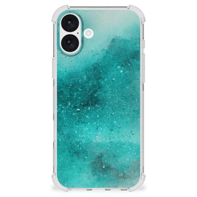 Back Cover iPhone 16 Plus Painting Blue Back Cover iPhone 16 Plus Painting Blue