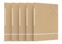 Oxford Touareg elastomap, uit karton, ft A4, naturel - thumbnail
