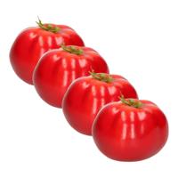 Esschert Design kunstfruit decofruit - 4x - tomaat/tomaten - ongeveer 6 cm - rood