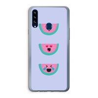 Smiley watermeloen: Samsung Galaxy A20s Transparant Hoesje Smiley watermeloen: Samsung Galaxy A20s Transparant Hoesje
