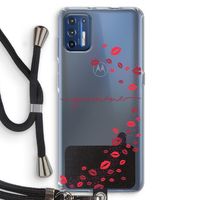 Kusjes: Motorola Moto G9 Plus Transparant Hoesje met koord
