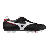 Mizuno Morelia II Elite Gras / Kunstgras Voetbalschoenen (MG) Zwart Wit Rood