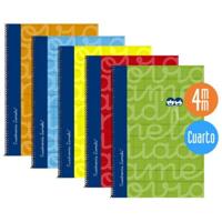 Set notitieboekjes Lamela Multicolour Quarto 5 Onderdelen 80 Lakens
