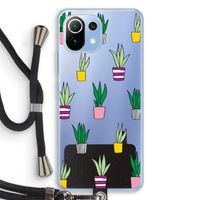 Sanseveria: Xiaomi Mi 11 Lite Transparant Hoesje met koord