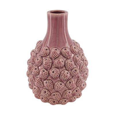 Vaas framboos keramiek Ø18,5xh27cm