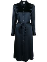 P.A.R.O.S.H. robe mi-longue Stella longue en soie - Bleu - thumbnail