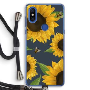 Sunflower and bees: Xiaomi Mi Mix 3 Transparant Hoesje met koord