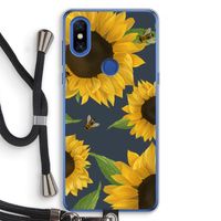 Sunflower and bees: Xiaomi Mi Mix 3 Transparant Hoesje met koord