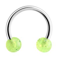 Circular barbell Chirurgisch staal 316L / Acryl Circular Barbells - thumbnail