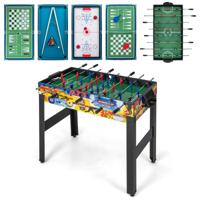 12 in 1 Spelletjestafel Set Multi-Game Tafel met Tafelvoetbal Air Hockey Pool Tafeltennis Schaken Bowlen Sjoelbak voor Thuis Kantoor Bar