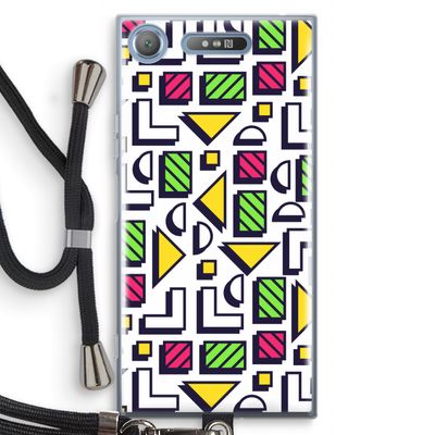 8-bit N°4: Sony Xperia XZ1 Transparant Hoesje met koord