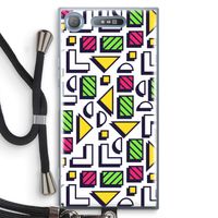 8-bit N°4: Sony Xperia XZ1 Transparant Hoesje met koord