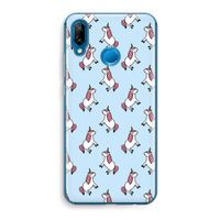 Eenhoorns overal: Huawei P20 Lite Transparant Hoesje