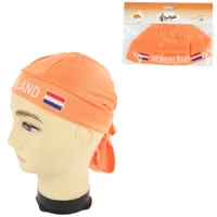 Bandana Nederland oranje one size | 24 stuks